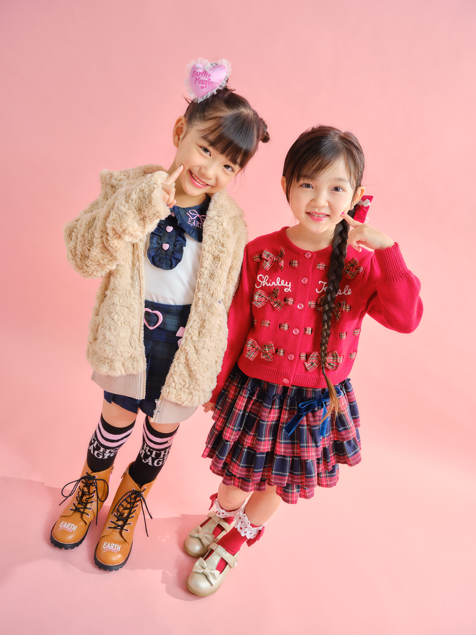 レアシャーリーテンプル90 エプロンワンピースギンガムチェック