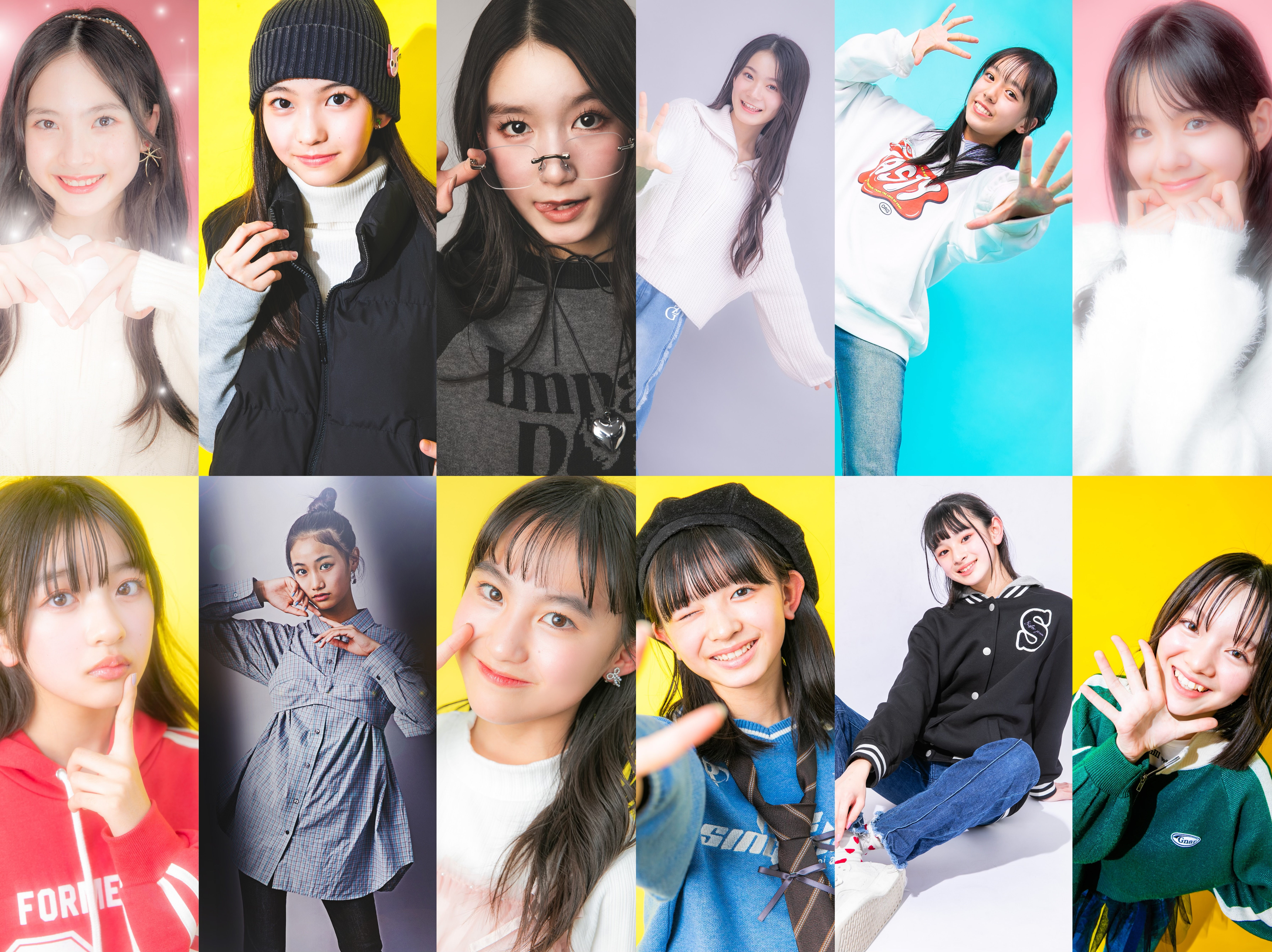 新中1ニコ☆プチモデルの力試し☆】表情力＆チーム力チェックテスト