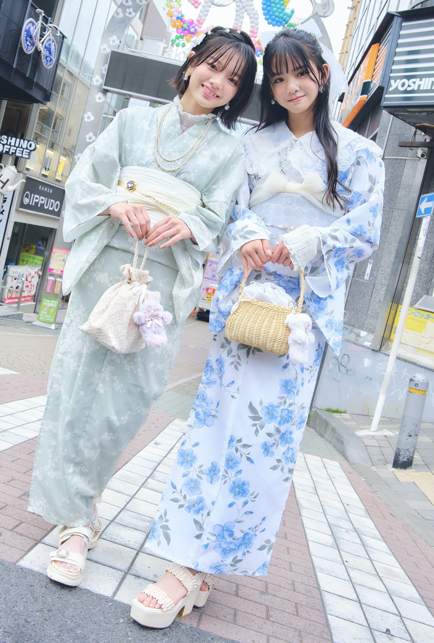 3602おしゃれ浴衣　洋服感覚で遊ぶ 2025年最新おしゃれ浴衣8選♡】カフェ、浅草、原宿、遊園地の