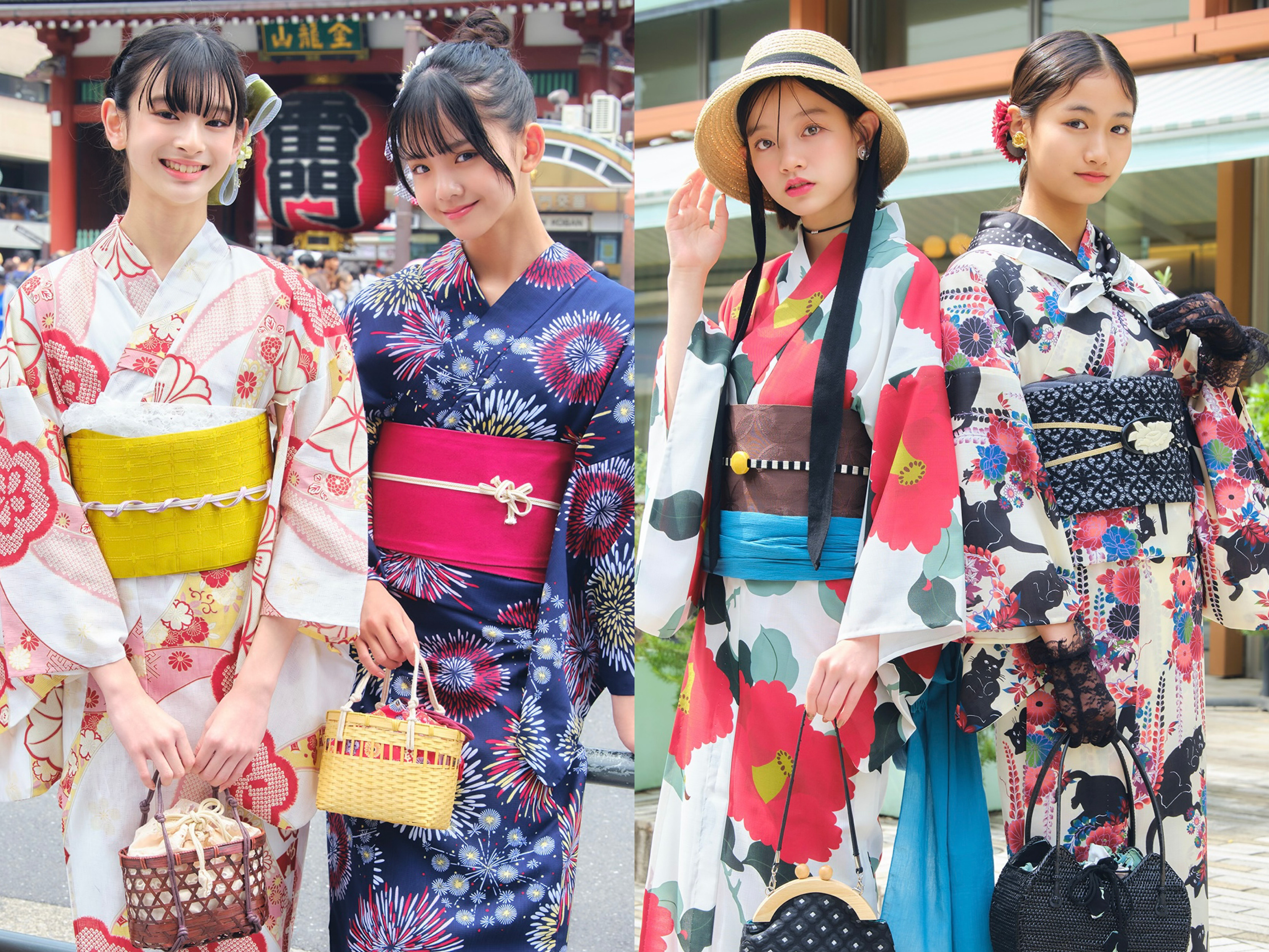 3602おしゃれ浴衣　洋服感覚で遊ぶ 2025年最新おしゃれ浴衣8選♡】カフェ、浅草、原宿、遊園地の