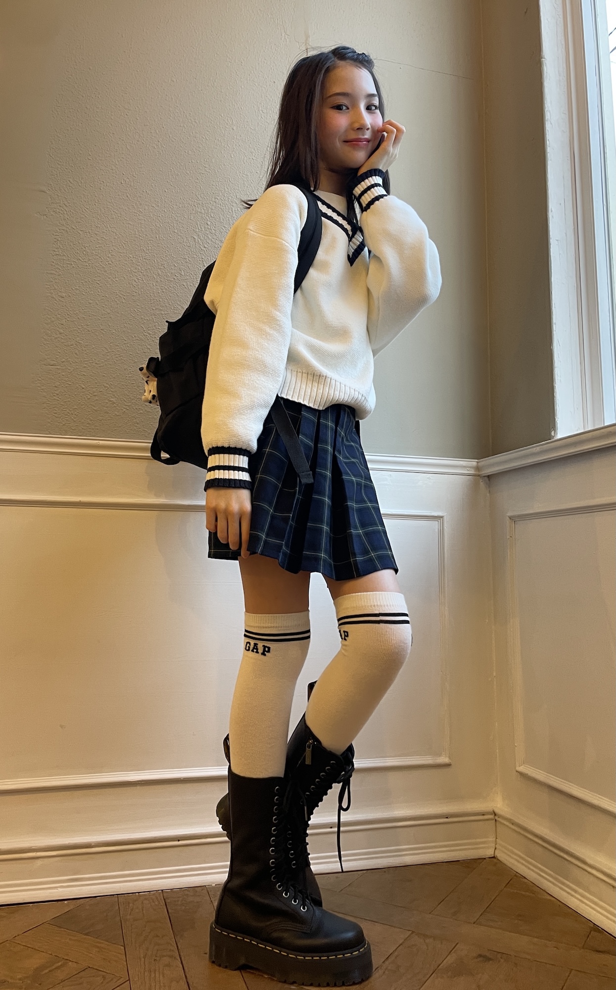 GU、ユニクロ、GAPでつくるカジュアルプレッピー☆【プチ㋲私服