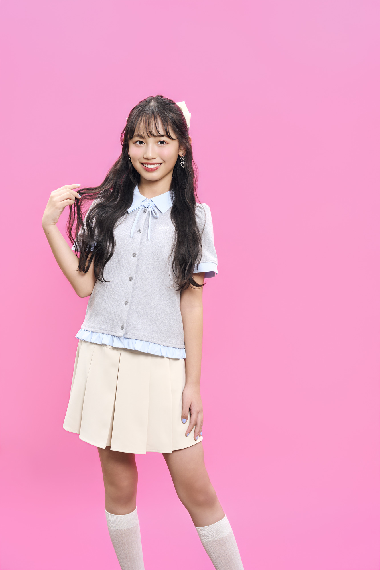 メゾピアノジュニアのドッキングシャツで韓国ガーリーに♡_6月5日(金