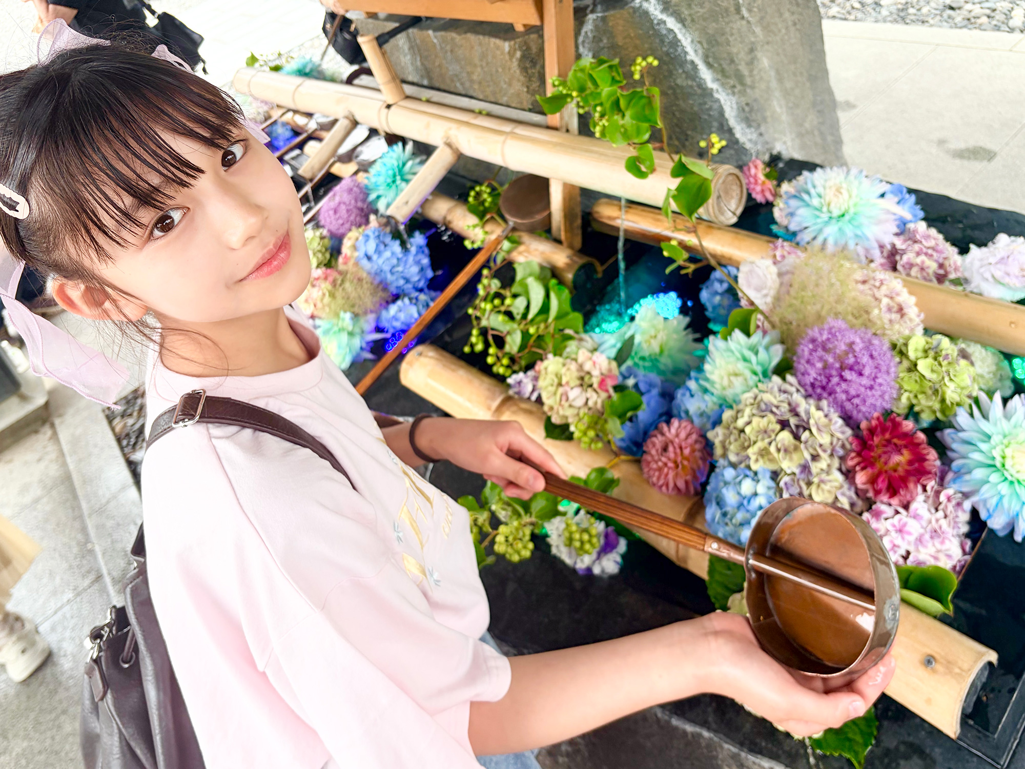 谷口 莉子☆ブログ】あじさいスポットで梅雨の景色をまんきつ🩵／愛用