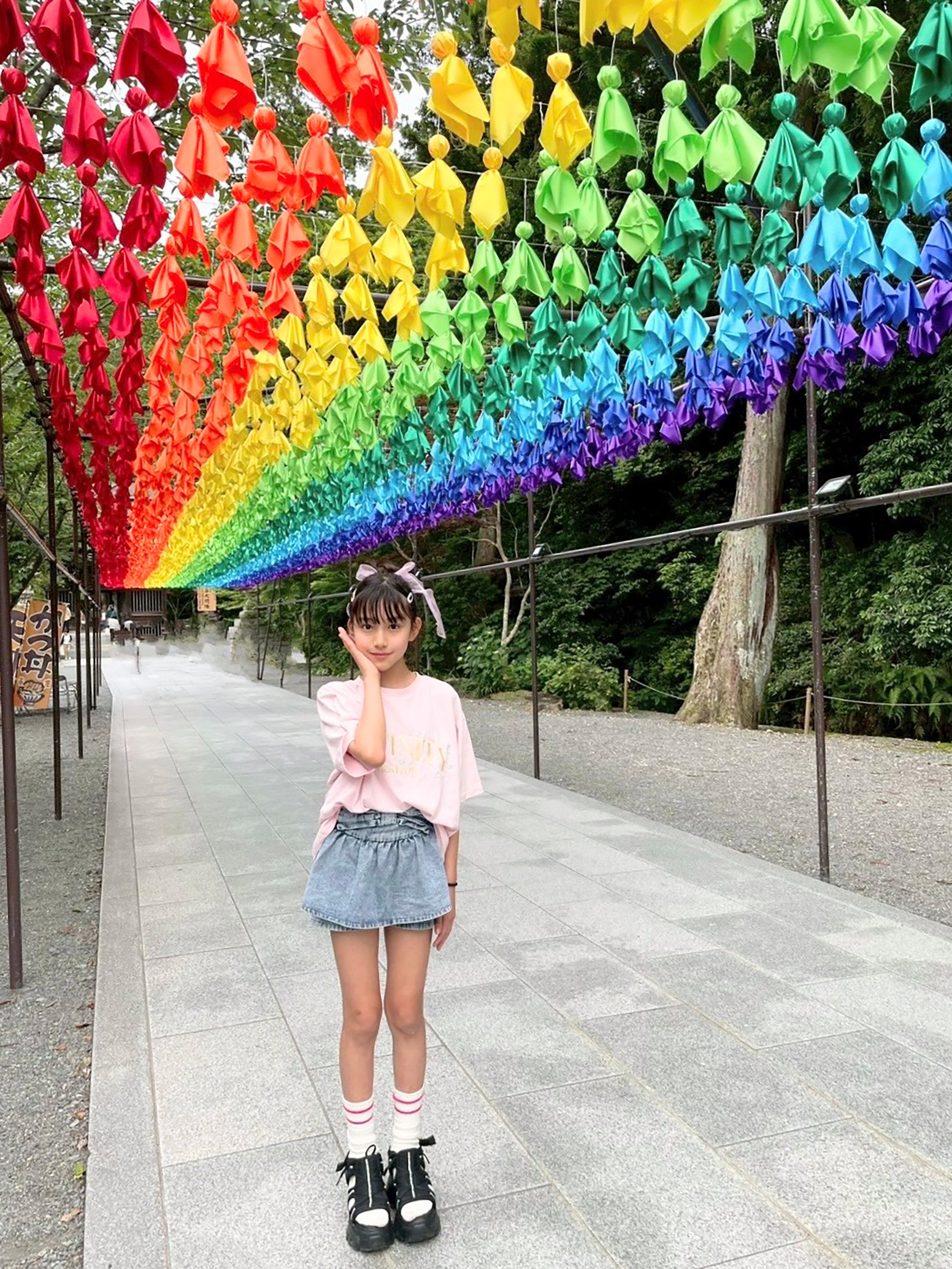 谷口 莉子☆ブログ】あじさいスポットで梅雨の景色をまんきつ🩵／愛用