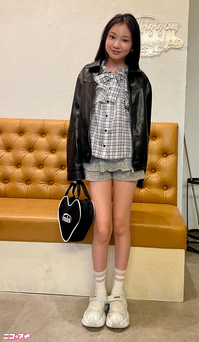 レザージャケットで大人っぽく♡秋の甘辛MIXコーデ☆【プチ㋲私服